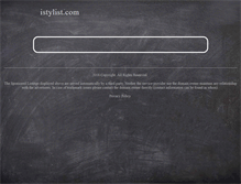 Tablet Screenshot of istylist.com